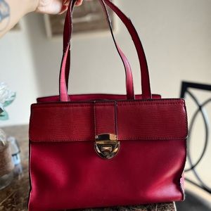 RED FAUX LEATHER PURSE ❤️